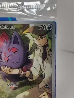 SEALED Pokemon N's Zorua SVP 189 Journey Together ETB Full Art Black Star Promo - Image 3