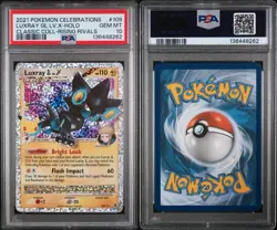 2021 Pokemon Celebrations Luxray GL LV.X Classic Collection Holo #109/111 PSA 10 - Image 5