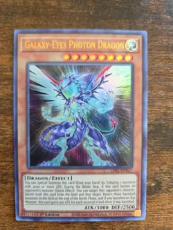 Yugioh Galaxy-Eyes Photon Dragon LDS2-EN047 Ultra Rare 1st Ed GREEN NM - Image 1