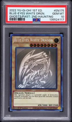 Blue Eyes White Dragon GFP2-EN175 Ghost Rare 1st Edition Yugioh PSA 10 *117 - Image 1