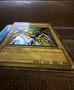 Left Arm of the Forbidden One LOB-123 WAVY Ultra Rare 1st Edition Yugioh - Image 3