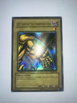 Left Arm of the Forbidden One LOB-123 WAVY Ultra Rare 1st Edition Yugioh - Image 4