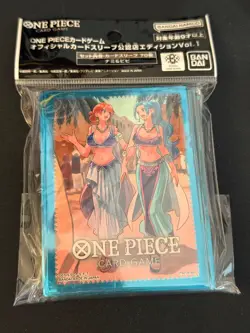 One Piece Card Game 70 Official Sleeves Nami And Vivi Bandai Protective Sleeves - Image 1