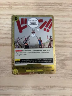 OP06-115 You're the One Who Should Disappear English R NM One Piece TCG Card - Image 1