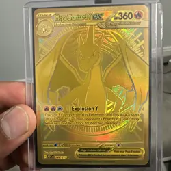 Mega Charizard Y EX No. 294/217 Ascended Heroes Pokemon Card Gold - Image 1