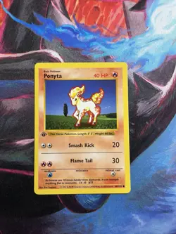 Pokemon Card - Ponyta 1st Edition Base Set (Shadowless) 60/102 Common - Image 1