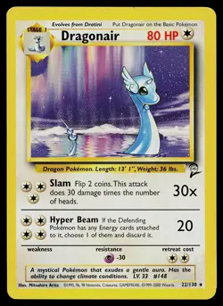Pokemon Card - Dragonair Base Set 2 22/130 Rare - Image 1