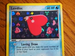 Pokemon 2004 Hidden Legends Luvdisc foil card in mint condition - Image 2