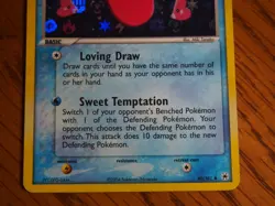 Pokemon 2004 Hidden Legends Luvdisc foil card in mint condition - Image 3