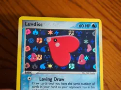Pokemon 2004 Hidden Legends Luvdisc foil card in mint condition - Image 4