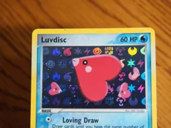 Pokemon 2004 Hidden Legends Luvdisc foil card in mint condition - Image 5