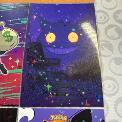 9 Star Holo Gengar Halloween Card Database Non-TCG Pokemon Cards Peru Set #5 - Image 5