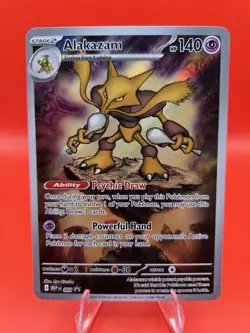 Pokemon Alakazam TCG Mega Evolution Promo Card ETB 009 NM Condition - Image 1