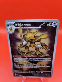 Pokemon Alakazam TCG Mega Evolution Promo Card ETB 009 NM Condition - Image 4