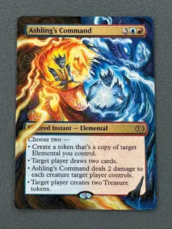 Ashling's Command MTG Lorwyn Eclipsed Hand Painted Borderless Full Altered Art v - Image 1