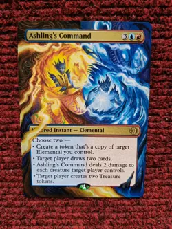 Ashling's Command MTG Lorwyn Eclipsed Hand Painted Borderless Full Altered Art v - Image 2