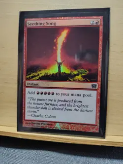 1x FOIL Seething Song - LP - 9th Edition - MTG Magic lightly played ninth - Image 1