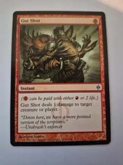 1x Gut Shot 86 U New Phyrexia Near Mint NM x1 - Image 1