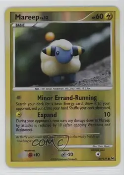 Mareep Reverse Foil Pokemon Platinum #82 2009 - Image 1