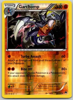 Garchomp - 70/122 - BREAKpoint Reverse Holo Rare Pokemon NM - Image 1