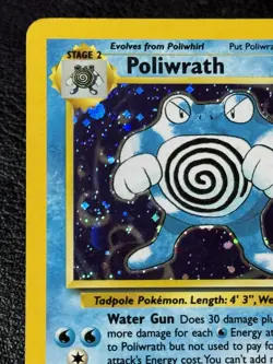Poliwrath 15/130 - Holo Rare - Vintage Pokemon TCG: Base Set 2 - MP - Image 2