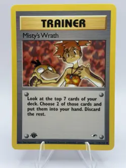 Pokemon Misty's Wrath Gym Heroes 1st Edition 114/132 Uncommon Regular Trainer - Image 1