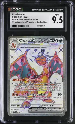 Charizard ex 056 CGC Mint+ 9.5 Black Star Promo Premium Collection Pokemon - Image 1