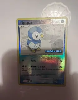 Piplup 93/130 Diamond and Pearl Reverse Holo Stamped Common Pokemon TCG 2007 - Image 3