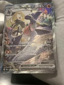 Pokemon TCG Cynthia's Garchomp ex 232/182 Destined Rivals SIR Moderately Played- - Image 4