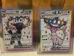 Pokemon TCG | Espeon EX 175 and Umbreon EX 176 | S&V Black Star Promo Pair - Image 3