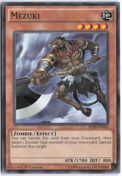 Yugioh - Mezuki BP03-EN046 1st Edition - Battle Pack 3: Monster League - Image 1