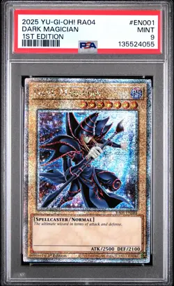 Dark Magician RA04-EN001 1st Edition QCR Yugioh PSA 9 *055 - Image 1