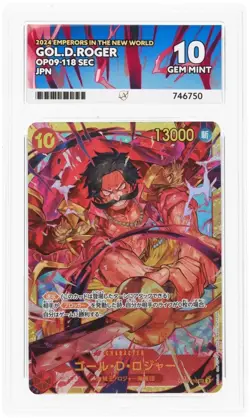 One Piece Gol D. Roger OP09-118 SEC Japanese - ACE 10 - Image 2