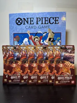 One Piece TCG OP-02 Paramount War Sleeved Booster Packs Sealed English LOT of 7 - Image 1