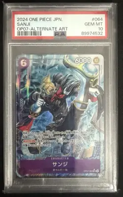 2024 One Piece Japanese Sanji OP07-Alternate Art #064 PSA 10 - Image 1