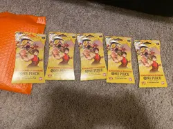 (10 Pcs) One Piece KINGDOMS OF INTRIGUE English Sleeved Booster OP-04 Sealed - Image 1