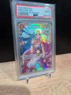 2023 ONE PIECE OP04-KINGDOMS OF INTRIGUE #118 NEFELTARI VIVI PSA 10 - Image 3