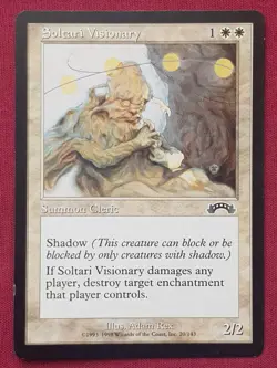 Magic The Gathering EXODUS SOLTARI VISIONARY white card MTG - Image 1