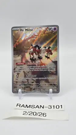 Pokemon Mr. Mime Holo Card 179/165 Scarlet & Violet 151 Series - Image 1