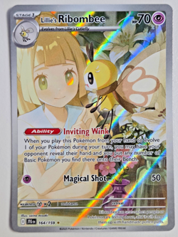 Pokemon TCG Journey Together: Lillie's Ribombee Illustration Rare Card 164/159 - Image 1
