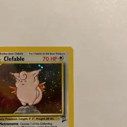 Pokemon TCG Clefable Base Set 2 Holo Unlimited Rare Card 5/130 WOTC W/ Swirl 🌀 - Image 4