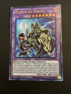 Yugioh Card TCG Master OF CHAOS 1ST EDITION ULTRA RARE Holo NM BACH-EN036 - Image 1