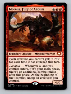 Moraug, Fury of Akoum M Commander: Edge of Eternities 89 NM - Image 1