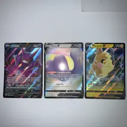 Pokemon Crobat V Ditto V & Morpeko V Shining Fates Card 3x Lot Mint Condition! - Image 1