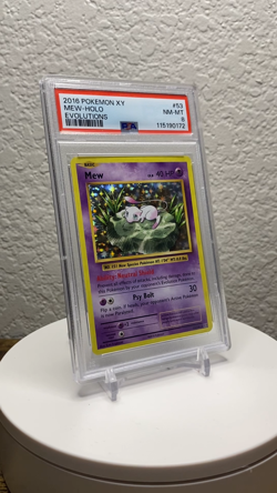 Mew HOLO PSA 8 NEAR MINT-MINT 2016 Pokemon XY Evolution 53/108 FREE SHIP - Image 2
