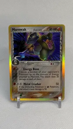 2005 Marowak Pokemon Delta Species 10/113 Holo Rare EX LP - Image 1