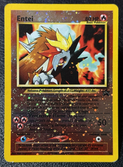 Entei 34 - Reverse Cosmos Holo - Vintage Pokemon TCG: Black Star Movie Promos MP - Image 1