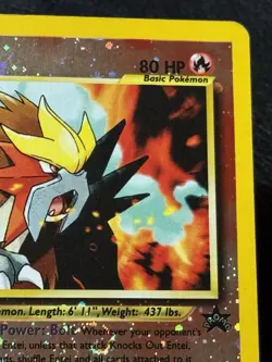 Entei 34 - Reverse Cosmos Holo - Vintage Pokemon TCG: Black Star Movie Promos MP - Image 3