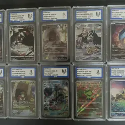 Pokemon graded Bundle Of 10 CHR/AR - Image 3