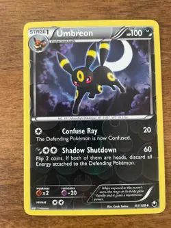 Umbreon - 61/108 - Pokemon Dark Explorers (DEX) - Reverse Holo Rare NM - Image 1